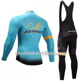 Tenue Maillot M/L + Collant à Bretelles 2017 Astana Pro Team N001